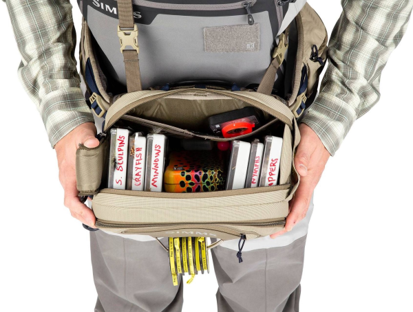 Simms Freestone Hip Pack Tan Open Simms Freestone Hip Pack Tan Open